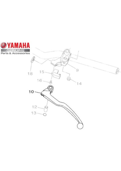 Yzf R25 / MT25 Debriyaj Maneti 1WDH391200