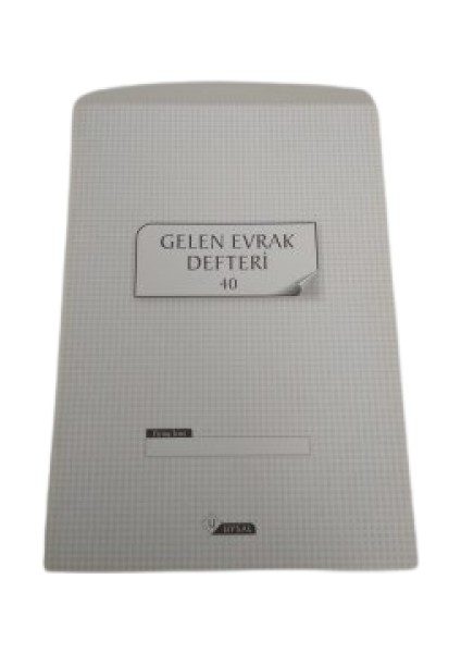 Gelen Evrak Defteri 40 Yaprak Karton Kapak 12 Li Paket