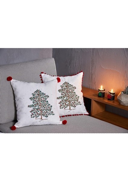 Yılbası Nakışlı Kırlent Kılıfı 05-N002 fiyatları