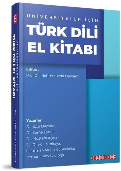 Türk Dili El Kitabı Üniversiteler Için