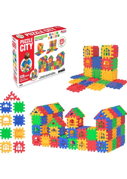 03703 Dede, Puzzle City 128 Parça