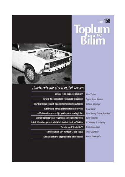 Toplum ve Bilim Sayı: 158