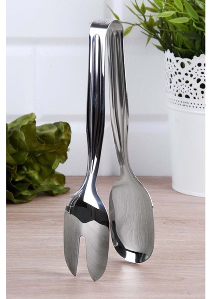 Paslanmaz Çelik Lüx Salata Maşası