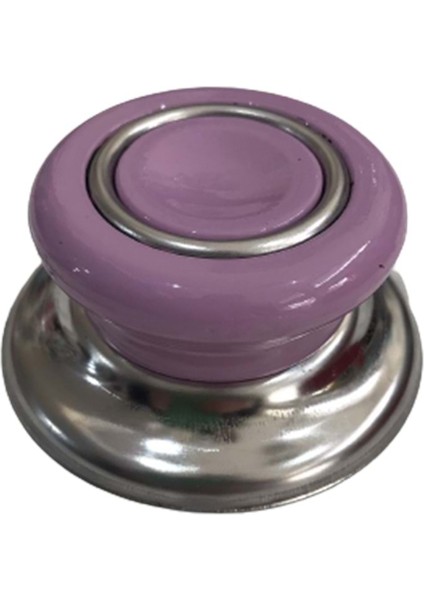 Lila Tüm Tencere Tava Kapaklarına Uygun Bagalit Tepe Cam Tencere Kapağı Kulpu