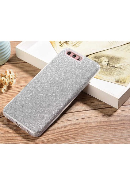Huawei P10 Plus Kılıf Zore Shining Simli Silikon Kılıf