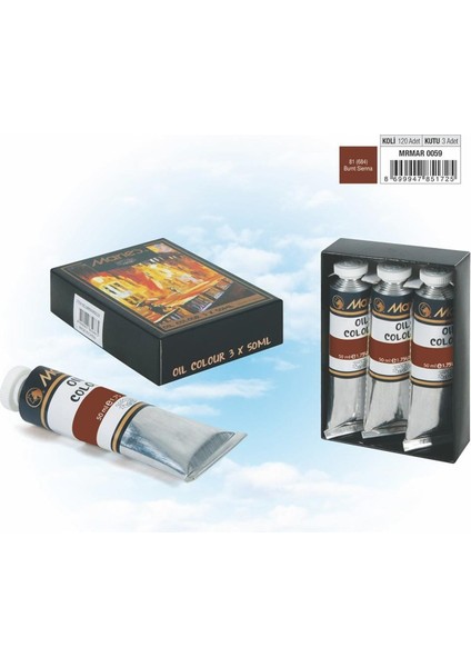 Yağlı Boya 50 ml E1384-NO:684 Burnt Sienna