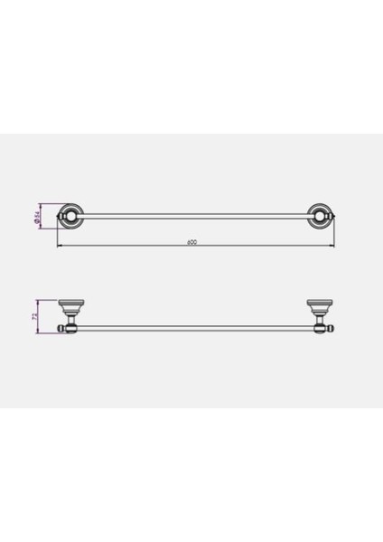 Banyo Luna Uzun Havluluk 60CM fiyatları