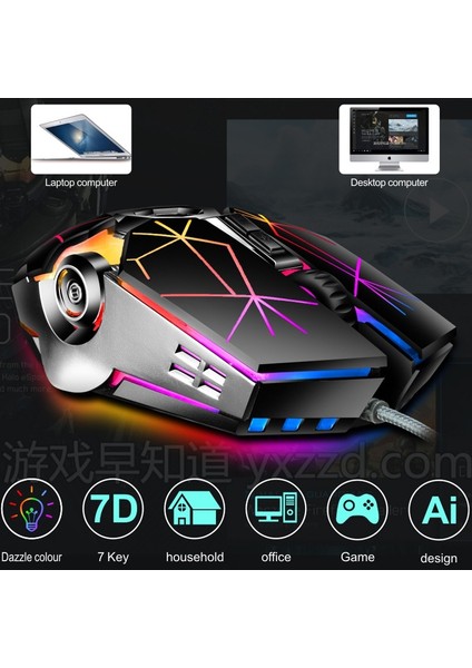 USB Kablolu Rgb Oyun Mouse (Yurt Dışından)