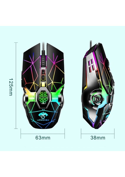 USB Kablolu Rgb Oyun Mouse (Yurt Dışından)