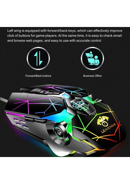 USB Kablolu Rgb Oyun Mouse (Yurt Dışından)