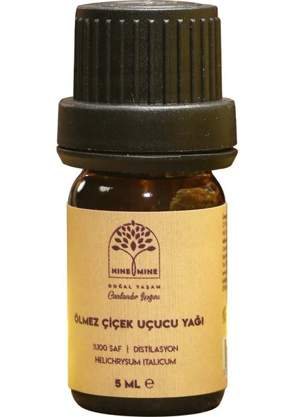 Nine&Mine Doğal Yaşam Ölmez Çiçek Uçucu Yağı  (Helichrysum Italicum Oil) (5 Ml)