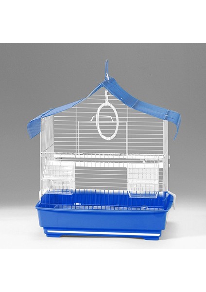 Kuş Kafesi Üçgen Çatılı 28 x 22 x 39 cm Mavi Muhabbet Kanarya fiyatları