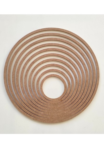 10 Lu Ham Mdf Vidasız Kasnak Makrome Nakış Düş Kapanı 6 mm