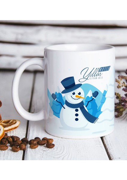 Kişiye Özel Isimli Yılbaşı Mutlu Yıllar Beyaz Kupa Bardak-21