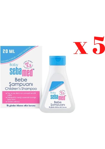 Sebamed. Bebek Şampuanı 5 x 20 ml Kabin Boy