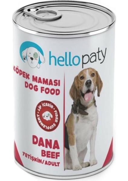 Dana Etli Yaş Konserve Köpek Maması 24 Adet- 415 gr