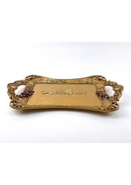 Eskitme Model Tepsi Gold (Polyester)