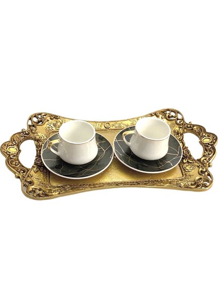 Eskitme Model Tepsi Gold (Polyester)