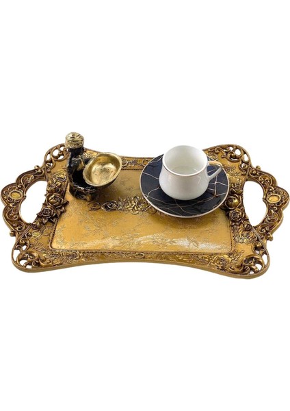 Eskitme Model Tepsi Gold (Polyester)