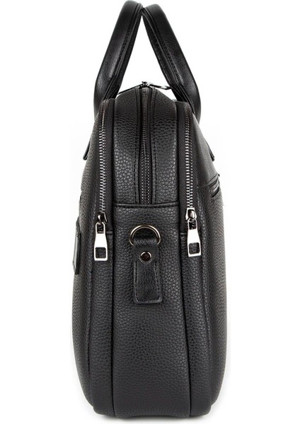 Unisex 15.6'' Deri Evrak ve Laptop Çantası Siyah fiyatları