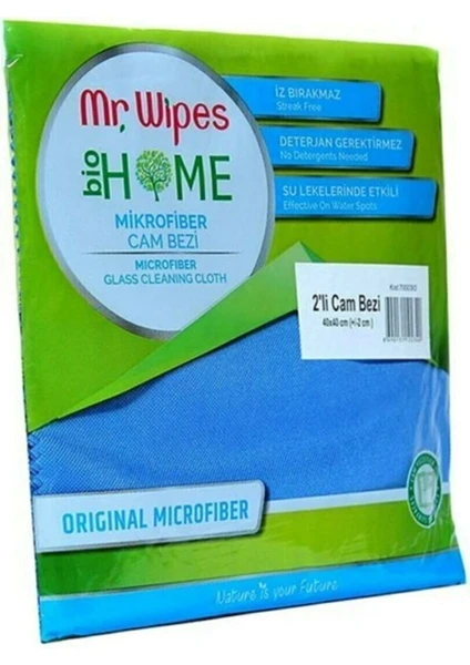 Mr Wipes Farmasi Mr Wıpes 2li Cam Bezi 40X40 cm