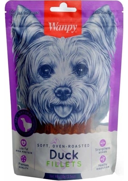 Yumuşak Ördek Filetosu Köpek Ödülü 100 gr