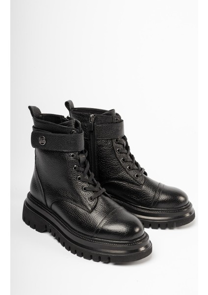 Deri Siyah Kadın Deri Postal Bot TRC49-216576 fırsatları