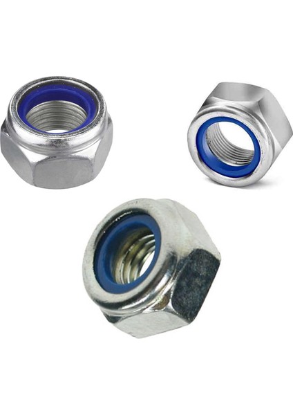 Flanşlı Somun Galvanizli Çelik Beyaz (10 Adet) fiyatları