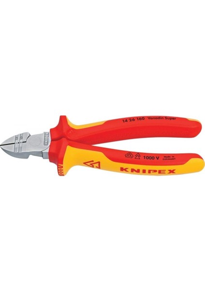 14 26 160 Kablo Soyma Özellikli Yan Keski, 160 mm Vde
