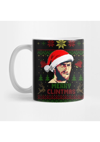 Merry Clintmas Clint Eastwood Christmas Kupa Bardak