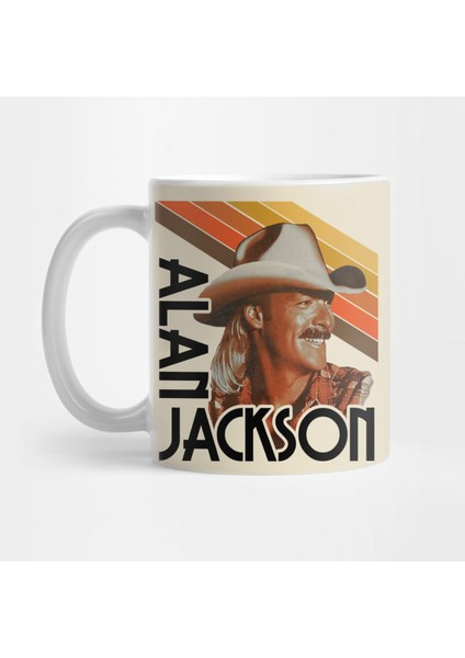 Alan Jackson Retro Country Fanart Tribute Kupa Bardak