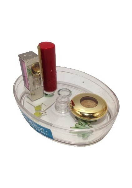 Çekmece Içi Kozmetik ve Takı Düzenleyici Oval 18X11X3CM