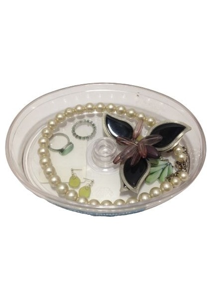 Çekmece Içi Kozmetik ve Takı Düzenleyici Oval 18X11X3CM
