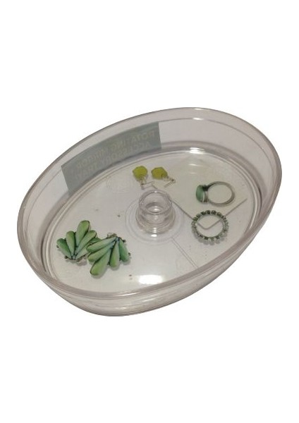 Çekmece Içi Kozmetik ve Takı Düzenleyici Oval 18X11X3CM