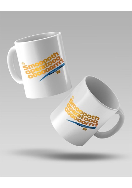 Carlos Sainz Smooth Operator Baskılı Beyaz Kahve Kupa Bardak fiyatları