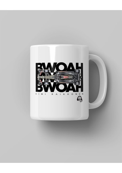 Kimi Raikkonen Bwoah Baskılı Beyaz Kahve Kupa Bardak