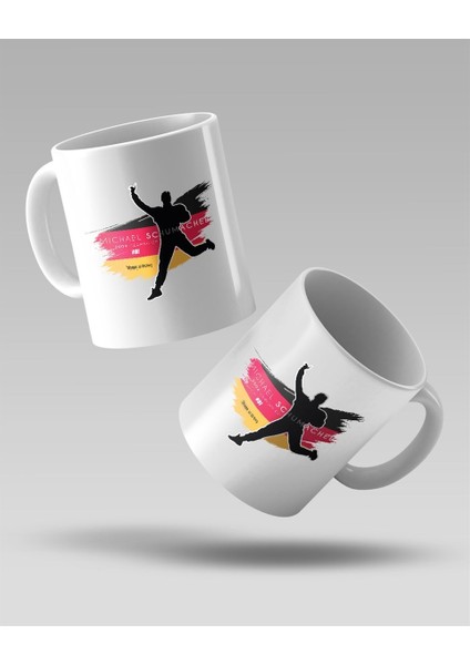 Michael Schumacher German 2004 Baskılı Beyaz Kahve Kupa Bardak fiyatları