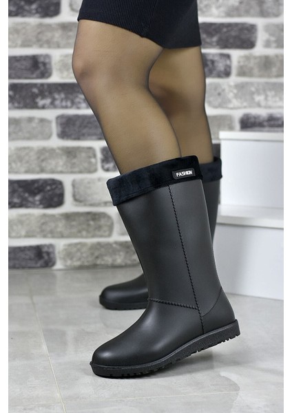 Termal Kürklü Kışlık Kadın Yağmur Çizme Bot modelleri