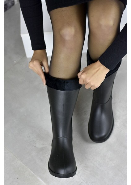 Termal Kürklü Kışlık Kadın Yağmur Çizme Bot fiyatları