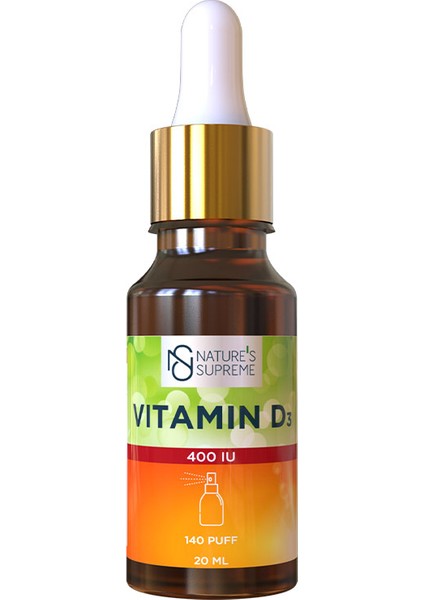 Vitamin D3 400 Iu 20 ml Sprey & Damla