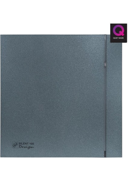 Dekoratif Gri Havalandırma Fanı Grey Silent 100 Cz Design Ultra Sessiz Banyo Wc Aspiratörü Soler Palau Estetik Dizayn