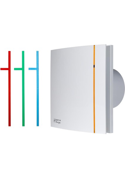 Dekoratif Gri Havalandırma Fanı Grey Silent 100 Cz Design Ultra Sessiz Banyo Wc Aspiratörü Soler Palau Estetik Dizayn