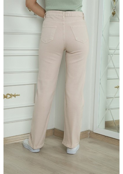 Bayan Bol Paça Kot Pantolon 41214 fırsatları