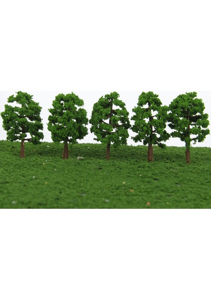 1: 150 N Ölçekli Yeşil Model Ağacı Düzeni Orman Diorama Manzarası Modeli 8 cm Ağaç modelleri