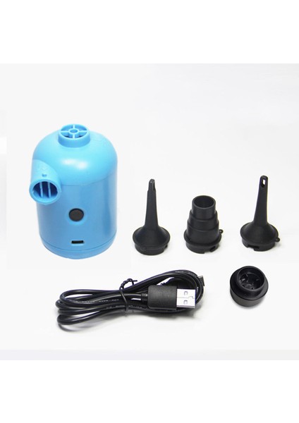 3 Başlıklı Mini Hava Pompası - Mavi/Siyah (Yurt Dışından) indirimleri