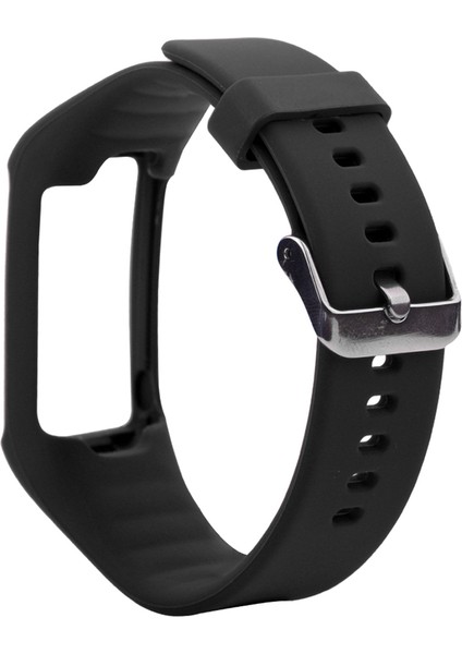 Silikon Yedek Bilek Kayışı Polar A360 A370 Gps Akıllı Izle Siyah