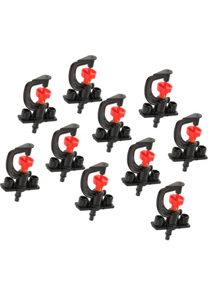 10 Adet Bahçe Sulama G Tipi Döner Tripod Mikro Meme 1.93X1.18X0.63 Inç
