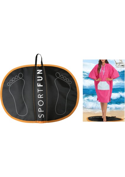 Dayanıklı Su Geçirmez Surf Wetsuit Değiştirme Mat Katlanabilir Taşıma Ayakları Pad(Yurt Dışından)