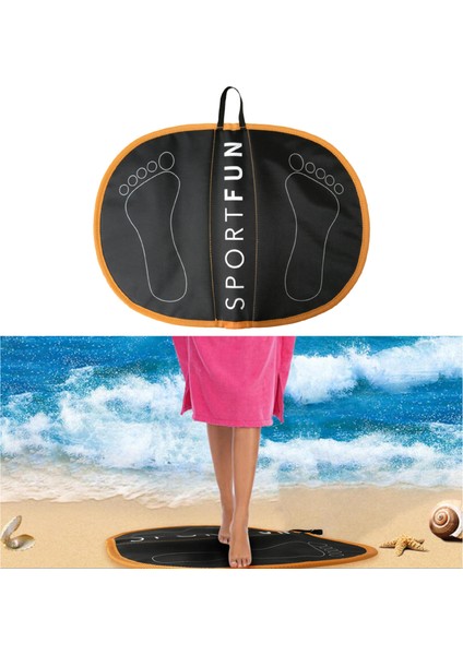 Dayanıklı Su Geçirmez Surf Wetsuit Değiştirme Mat Katlanabilir Taşıma Ayakları Pad(Yurt Dışından)