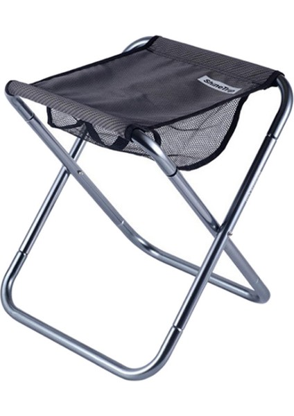 Kamp Katlanabilir Sandalye Bahçe Açık Seyahat Plaj Balıkçılık Tabure Bbq Gri